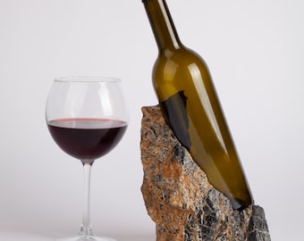 Unique Marble Wine Bottle Holder / Stone Wine Bottle Holder / Stone Wine Holder / Marble Wine Bottle Holder / Wine Holder / Wine Rack