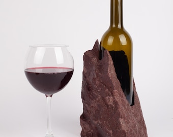 Unique Marble Wine Bottle Holder / Stone Wine Bottle Holder / Stone Wine Holder / Marble Wine Bottle Holder / Wine Holder / Wine Rack