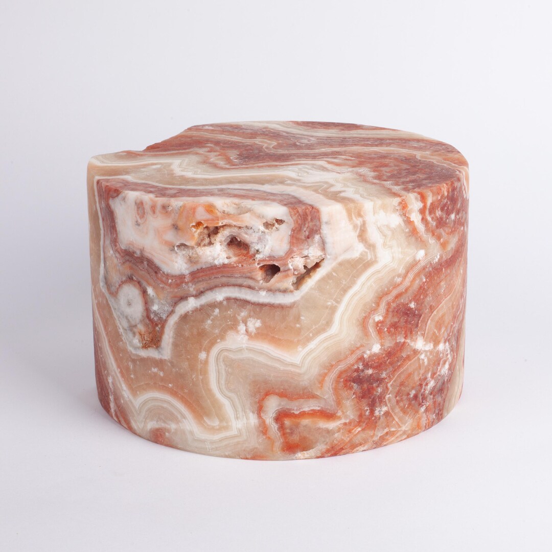 ナチュラルピンクアラバスターオーナメント：大理石のホーム