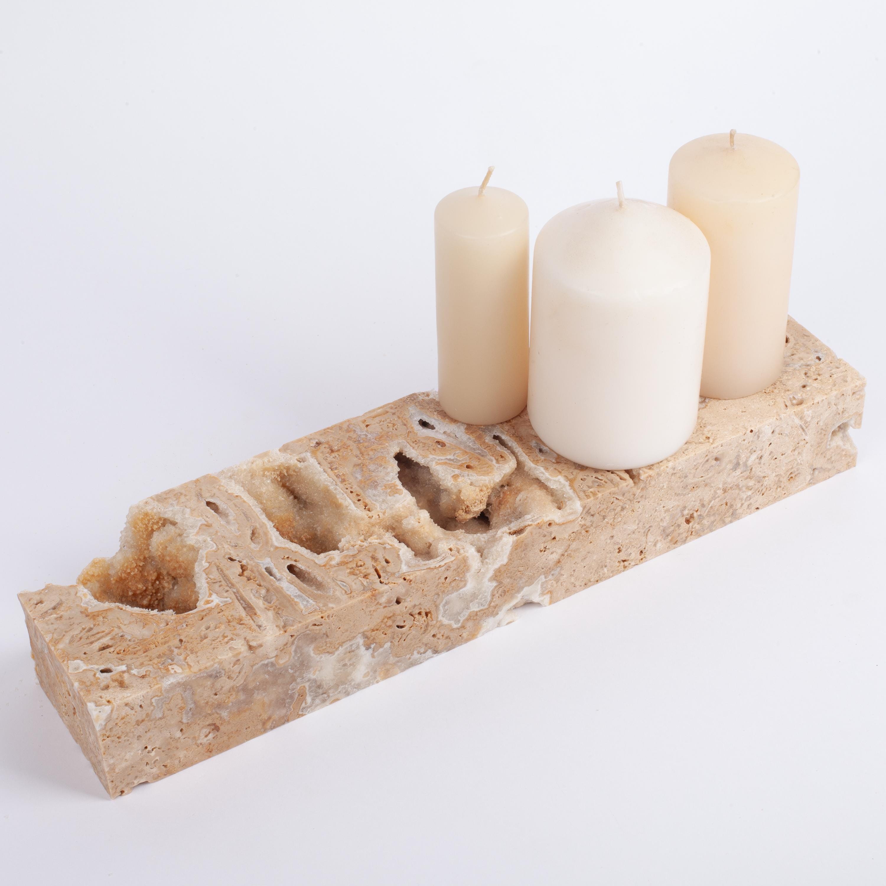 Travertine Riser Natural Travertine Stone Fragment: Jewelry Display Riser, Alabaster ...