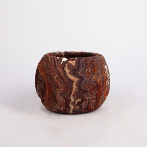 5.9&quot; (15 cm) Terme Travertine Bowl / Travertine Bowl / Centerpiece / Unique Centerpiece / Home Decoration / Home Accessories
