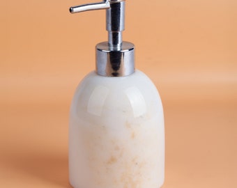 Distributeur de savon en marbre blanc/distributeur de savon en marbre/distributeur de savon en pierre