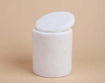 Handmade Marble Jar with Lid