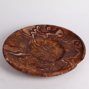 11.8&quot; (30 cm) Terme Travertine Plate / Travertine Plate / Big Centerpiece / Unique Centerpiece / Home Decoration / Home Accessories