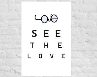 See the Love Vision Test Hidden Image Poster