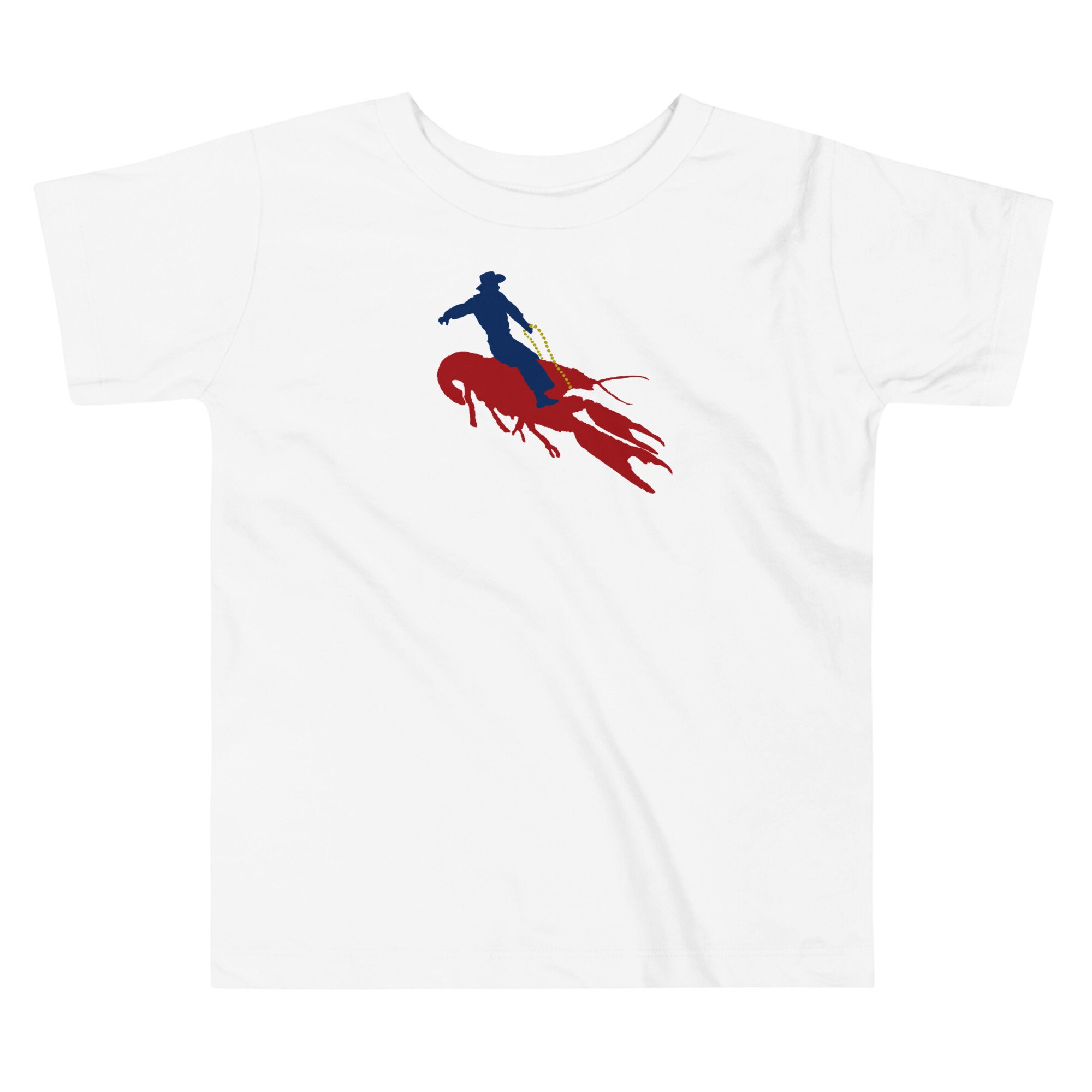 Cowboy Riding Crawfish - Cajun Rodeo Toddler Short Sleeve Tee - Etsy