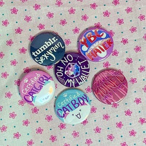 1.25” handmade buttons