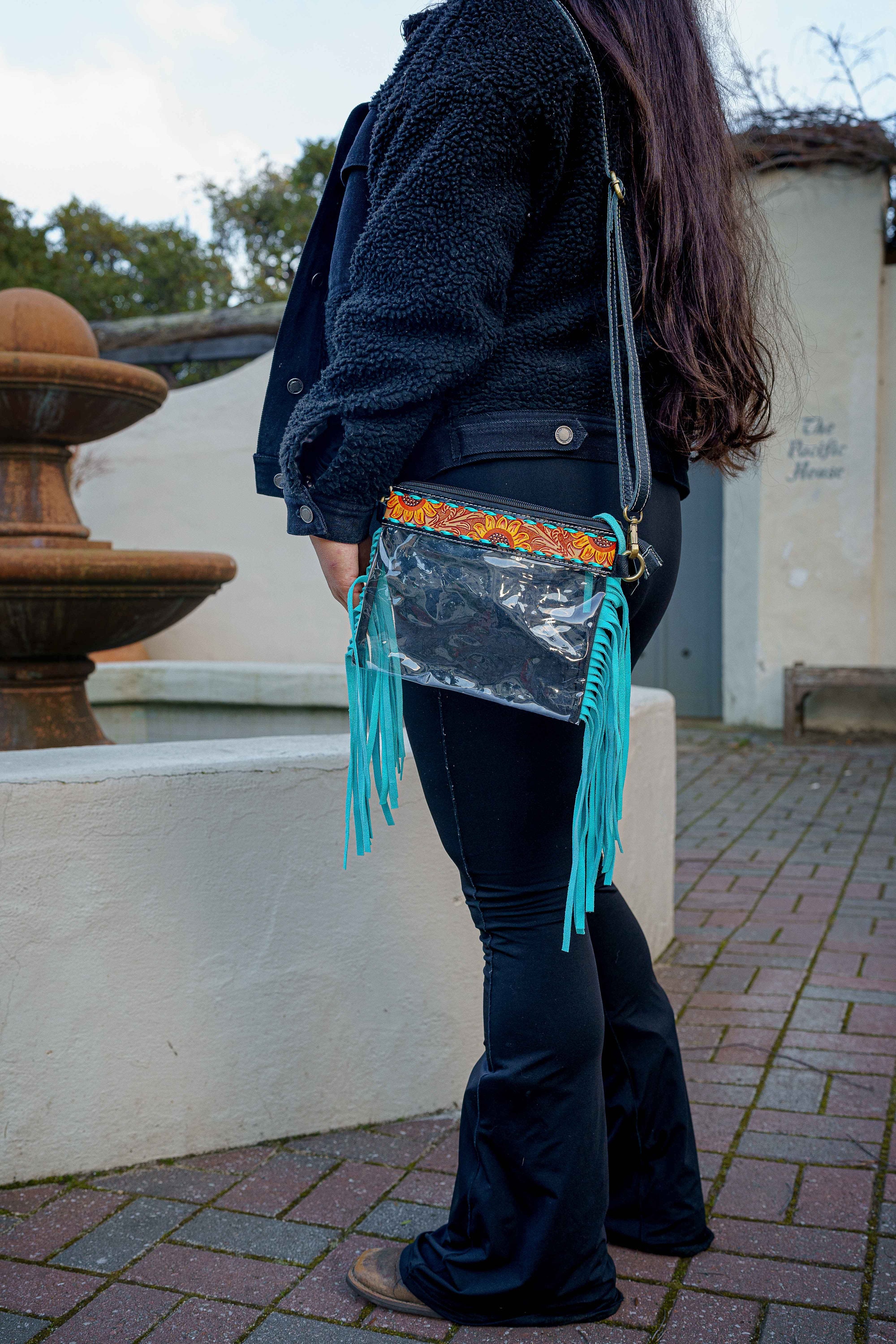 Western Crossbody Clear Bag main image 1