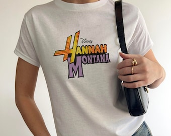 Camiseta de bebé de Hannah Montana, camiseta corta de Disney Hannah Lily Oliver, regalo de cumpleaños de cantante pop, camiseta para adultos y niños pequeños