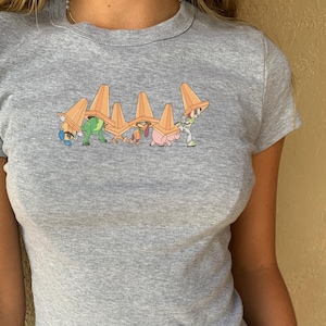 Toy Story Grey Baby tee, Toy Friend Crossing Crop tank, WDW Toys Buzz Woody Traffic tshirt, Toy Story 2 Womens Tee