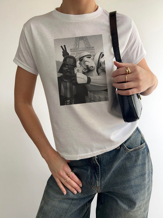Loiter 【 Star Wars Vader & Stormtrooper Vintage Vintage T-Shirt Womens 】 レディース Loiter Star Wars Vintage T-Shirt Washed Black | Culture Kings US