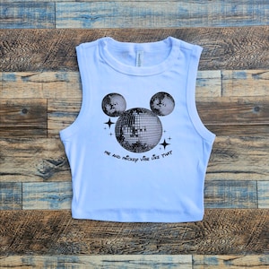 Retro Mickey Vibes Baby Tee, Disco Disneyworld Y2k Baby Tee, Disco Mickey Crop Tank, Cute Mickey Baby Tee, Me and Mickey Vibe womens tee