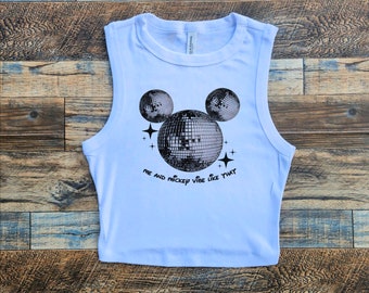 Retro Mickey Vibes Baby Tee, Disco Disneyworld Y2k Baby Tee, Disco Mickey Crop Tank, Cute Mickey Baby Tee, Me and Mickey Vibe womens tee