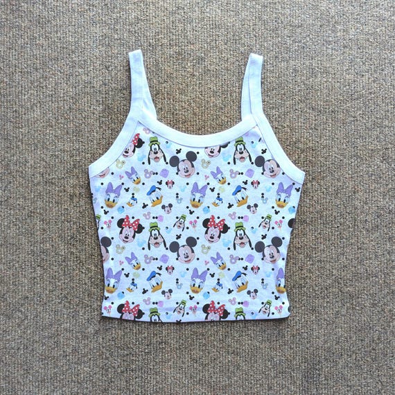 Disney Mickey Friends Crop Tank, Minnie Pluto Donald Mouse Club, Womens Walt Disney tshirt, cute disney, Minnie Donald Daisy Goofy Pluto