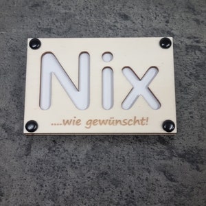 Geschenkverpackung für Geld oder Gutscheinkarten zu jedem Anlass. "Nix" ..... wie gewünscht!
