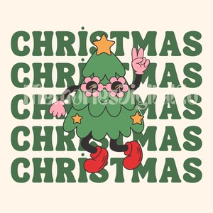 Groovy Xmas Trees Png, Funny Christmas Trees Png Design File, Groovy Christmas Png, Funny Png, Girls Christmas, Xmas Shirt Design File
