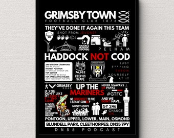 Grimsby Town Infographic Print