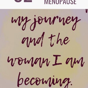 52 Empowering Menopause Affirmation Cards Printable Positive Manifestations Women's Wellness Emotional Balance Digital Download image 8