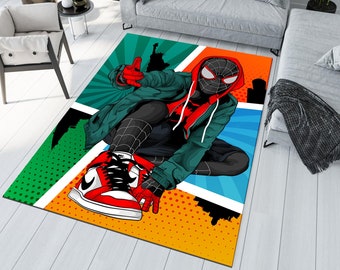 Spiderman Rug,Sneakers Rug,Shoes Rug, Kids Room Rug, Rug for Living Room ,Non Slip Rug, Area Rug,Popular Rug,Minimalist Rug,Personalized Rug