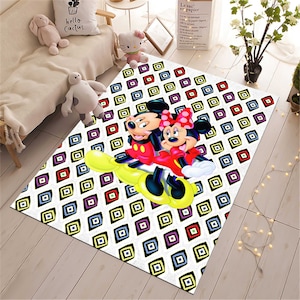 Mickey Mouse Rug,Minnie Mouse Rug,Cute Rug,Cute Rug,Kids Room Rug,Baby Room Decor,Popular Rug, Nursery Rug,Gift For Kids,Non-slip Rug