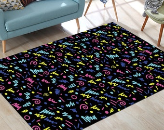 Arcade Rug: Modern Game Room Carpet With 80s Design - Etsy Canada