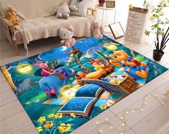 Cute Friends Rug, Kids Rug,Kids Room Decor, Minimalist Rug, Custom Rug, Popular Rug, Fantastic Rug, Area Rug, Kids Room Rug