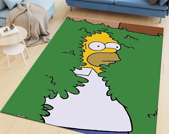 Alfombra Simpsons, Alfombra temática de obras de arte, Alfombra personalizada, Alfombra de TV popular, Alfombra de la serie Simpson, Alfombra para adultos, Alfombra Homer, Regalo de cumpleaños, Alfombra personalizada