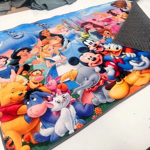 Cartoon Characters Rug, Mix Characters Rug,Popular Cartoon Rug,Kids Room Rug,Nursery Decor,Kids Decor,Custom Rug,Personalized Gifts,Area Rug image 2