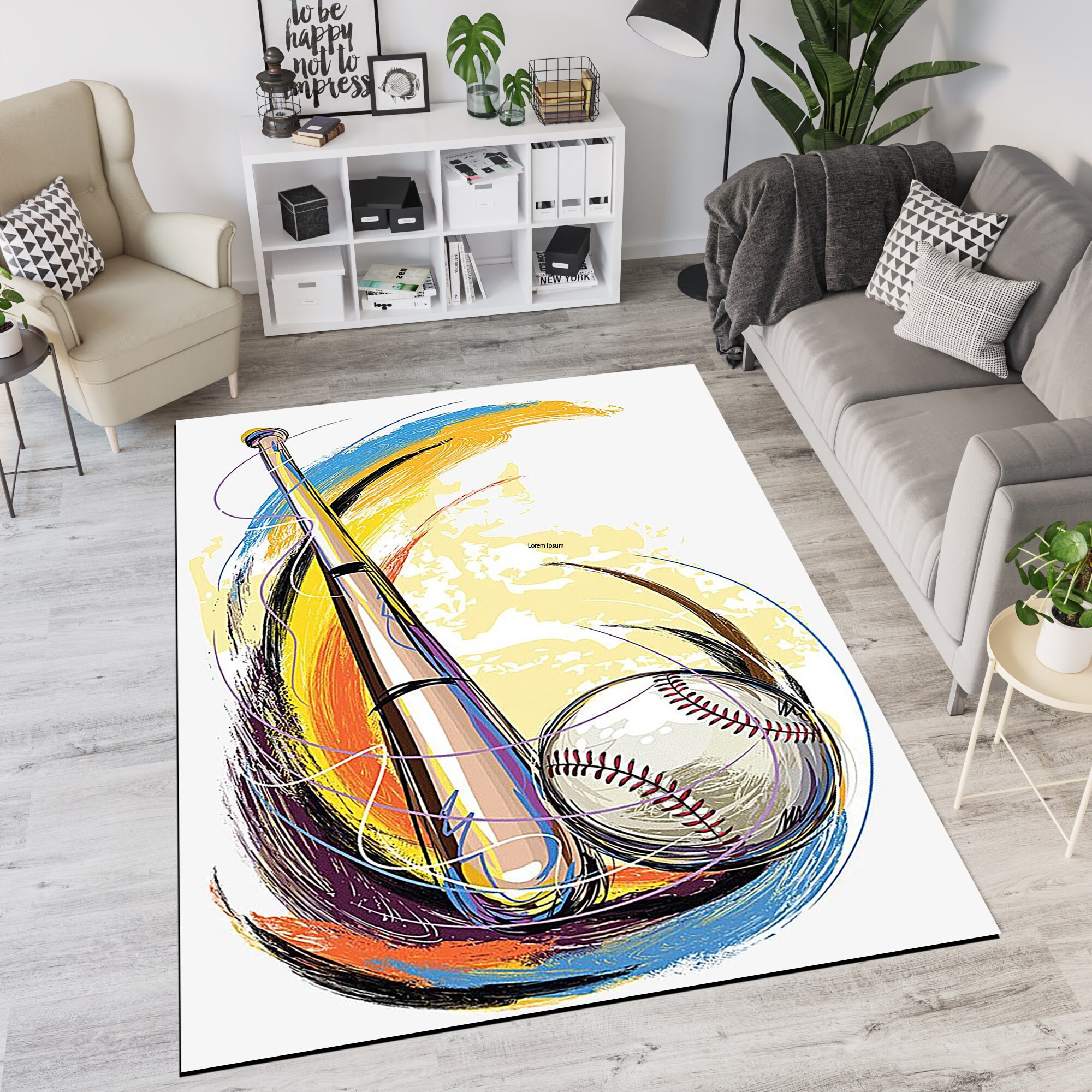 Baseball Rug Drawing Baseball Rug,sport Rug,team Rug,team Logo Rug,logo Rug,team Theme Rug ...