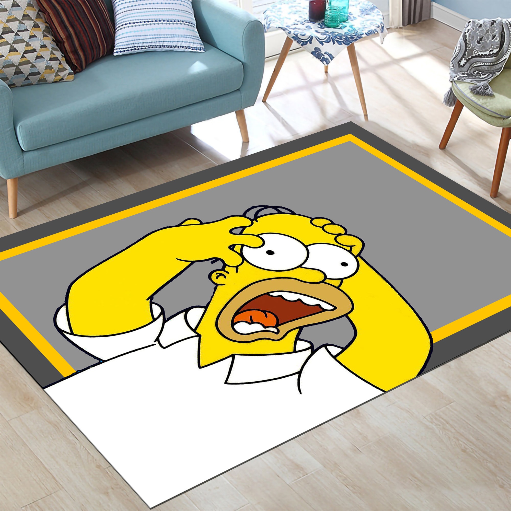 Simpsons Rug,artwork Themed Rug,custom Rug,popular TV Rug,simpsons ...