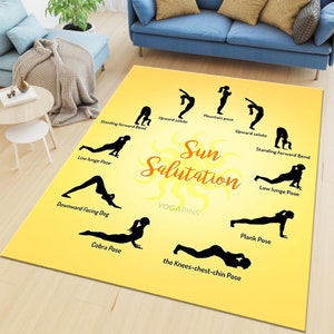 Yoga rug Eco-Friendly Non-Slip  , Pilates, Gym, and Home Workout, Washable Kitchen Rug, Printed Carpet,Modern Rug,Decorative Mat