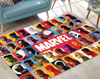 スパイダーマンラグ、ソーラグ、アイアンマンラグ、子供部屋ラグ、子供