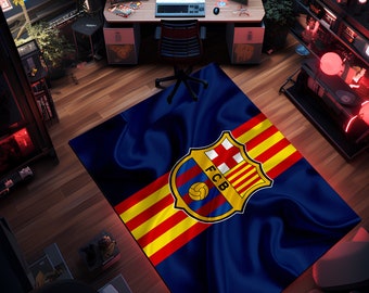 Alfombra de regalo del FC Barcelona, alfombra de Barcelona, alfombra de regalo de alfombra de fútbol, alfombra personalizada, alfombra de área, alfombra de regalo de fútbol, alfombra de fútbol, diversión de Barcelona, Barça,