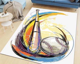 Alfombra de béisbol, Alfombra deportiva, Alfombra de equipo, Alfombra con el logotipo del equipo, Alfombra con el logotipo, Alfombra temática del equipo, Alfombra popular, Alfombra de salón, Decoración, Alfombra personalizada, Alfombra moderna,