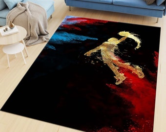 Basketball Rug, Sports Rug, NBA Fan, Modern Rug, Popular Rug, Custom Rug, Area Rug, Salon Rug, Living Room Rug, Popular Rug