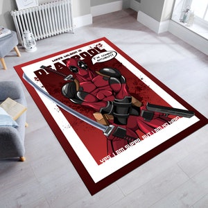 Supreme X Deadpool Living Room Area Carpet Supreme Rug Home Decor - REVER  LAVIE