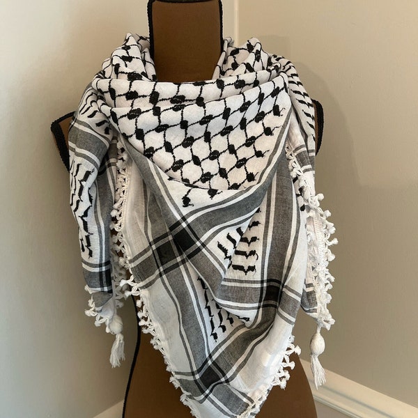 Keffiyeh  Palestine Scarf with tassels