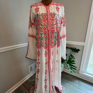 Palestinian Tatreez Embroidered Dress Thobe