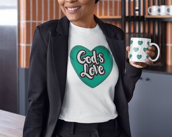 Christian TShirts God's Love Comfort Colors Shirt Christian Unisex Apparel Short Sleeve Tee