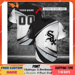 Chicago White Sox Lilo & Stitch Black Custom Number And Name Jersey Baseball  Shirt - Banantees
