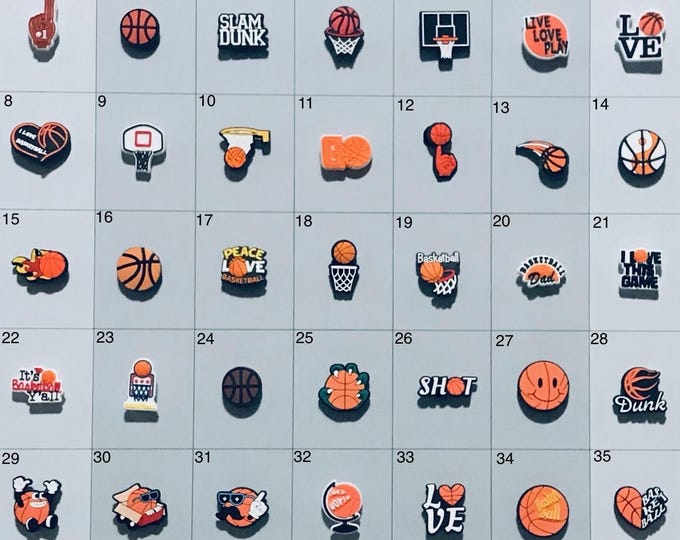 Basketball Shoe Charms Compatiable With Crocs and Croc Like Product