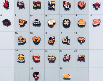 Spain Themed Shoe Charms