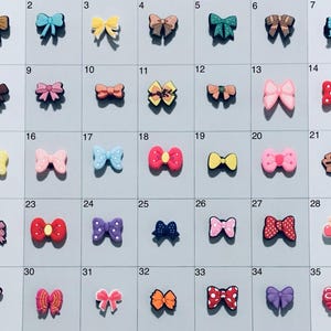 Bows Hairbows Shoe Charms