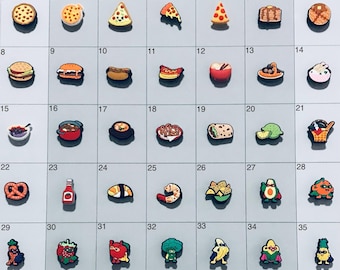 Food Snack Themed Shoe Charms Board 1 Compatiable With Crocs and Croc Like Product