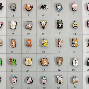 Boba Tea Bubble Tea Animal Shoe Charms