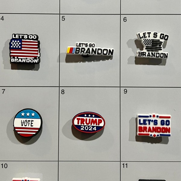 Trump Lets Go Brandon FJB 2A Shoe Charms