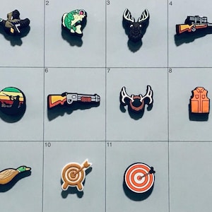Hunting Fishing Shoe Charms