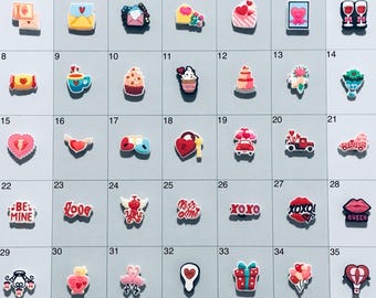 Valentines Day Themed Shoe Charms Board 1