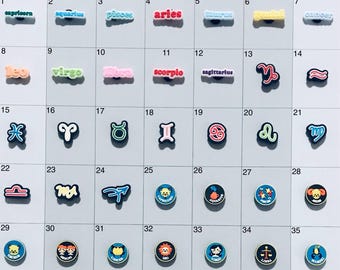 Zodiac Signs Astrology Astrological Shoe Charms