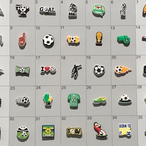 Soccer Themed Shoe Charms Board 1